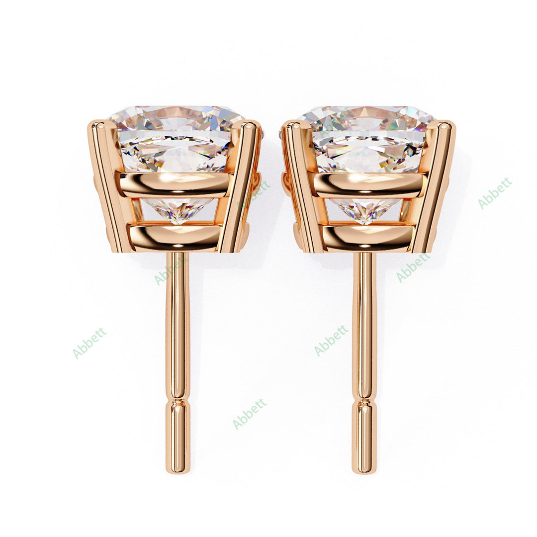 Cushion Four Prong Studs Earring STFO1326