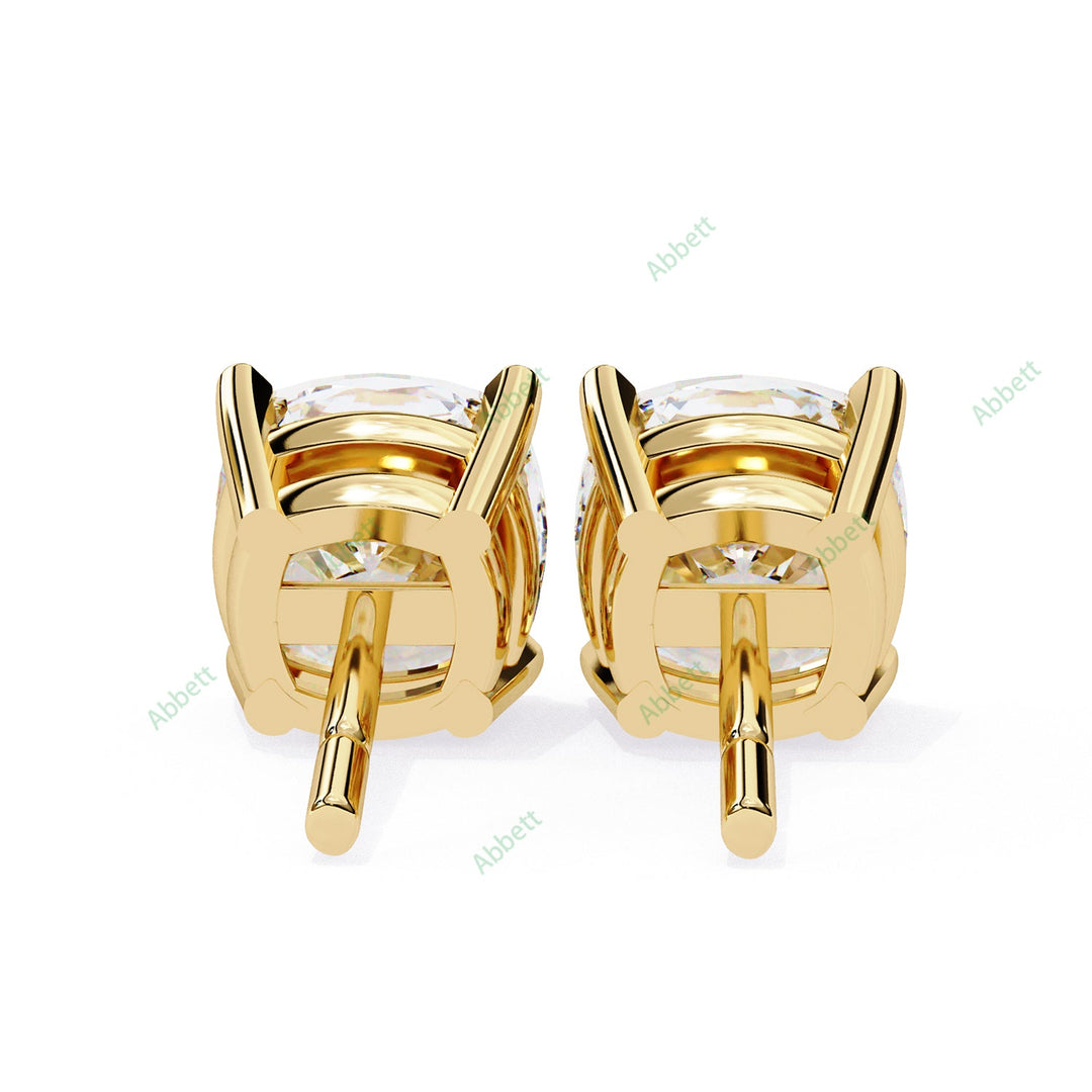 Cushion Four Prong Studs Earring STFO1326