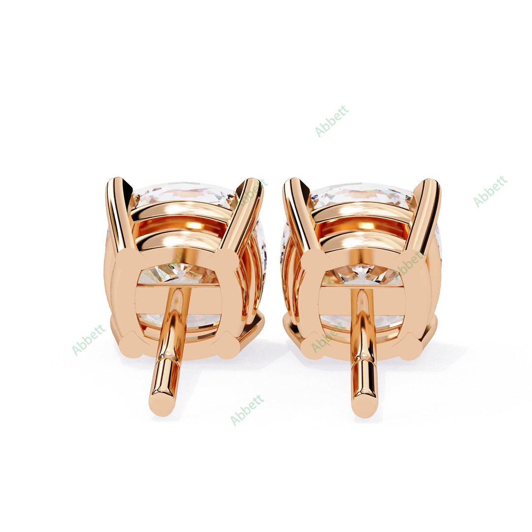 Cushion Four Prong Studs Earring STFO1326