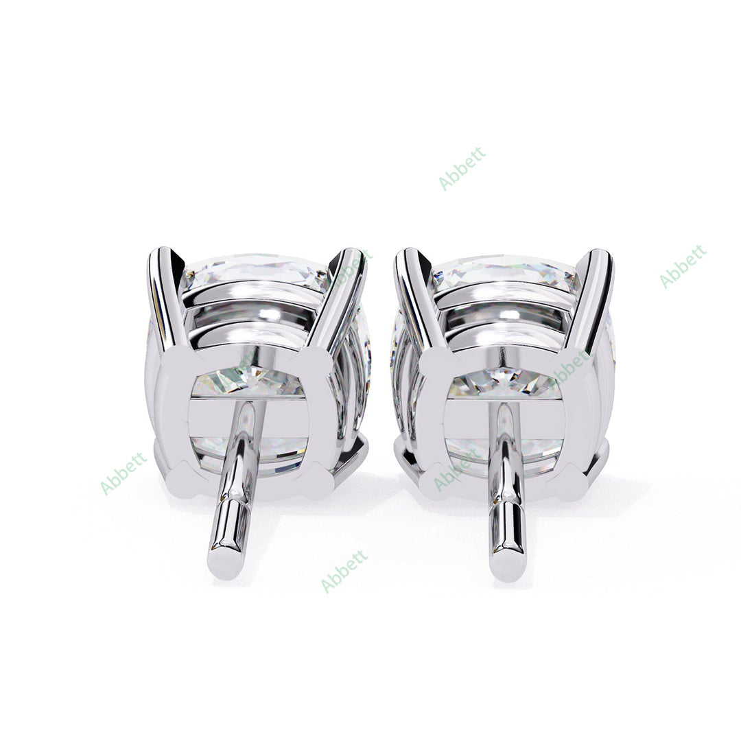 Cushion Four Prong Studs Earring STFO1326