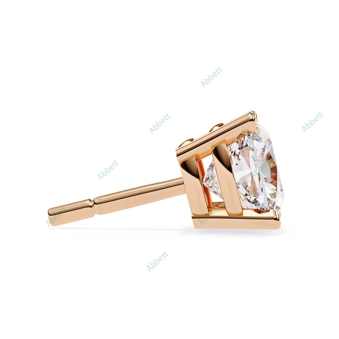 Cushion Four Prong Studs Earring STFO1326