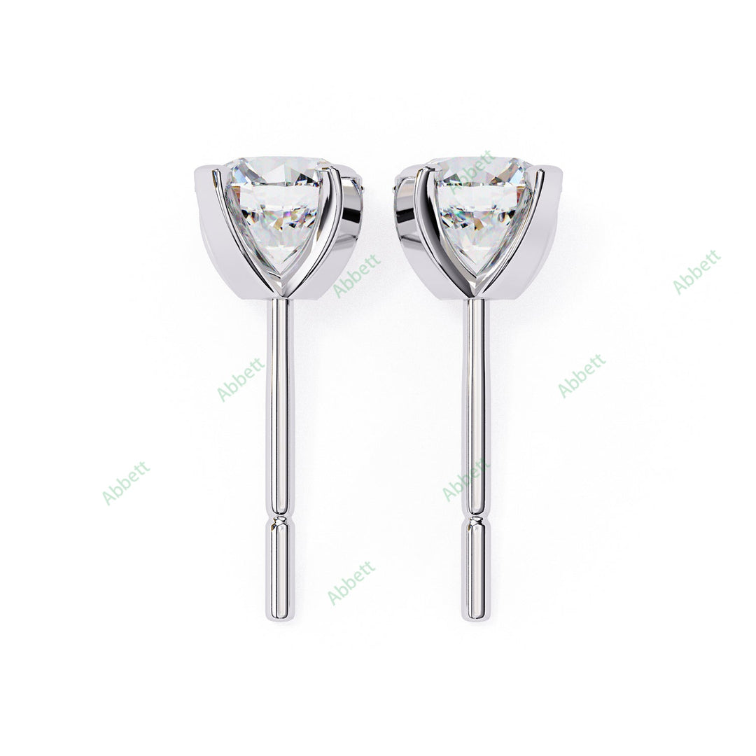 Round Four Prong Studs Earring STFO1327