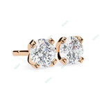 Load image into Gallery viewer, Round Four Prong Studs Earring STFO1327
