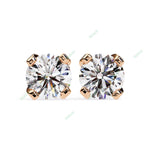 Load image into Gallery viewer, Round Four Prong Studs Earring STFO1327
