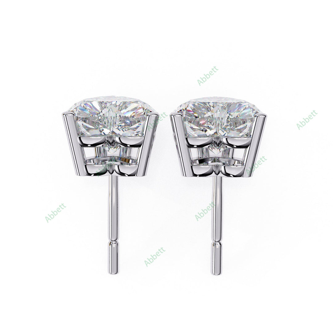 Heart Four Prong Studs Earring STFO1328