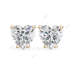 Load image into Gallery viewer, Heart Four Prong Studs Earring STFO1328
