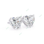 Load image into Gallery viewer, Heart Four Prong Studs Earring STFO1328

