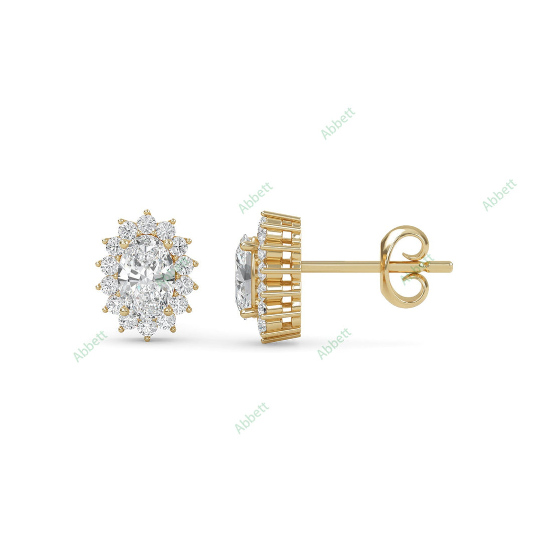 Halo Stud Earring STHA019