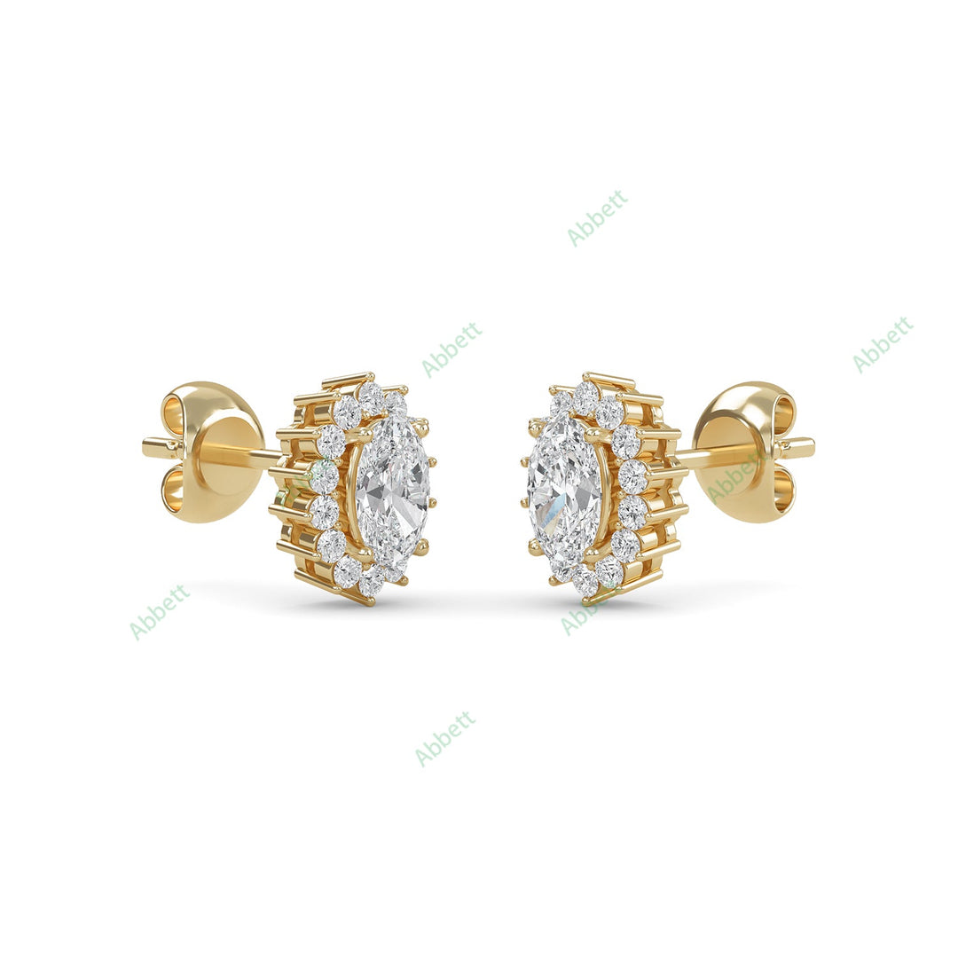 Halo Stud Earring STHA019