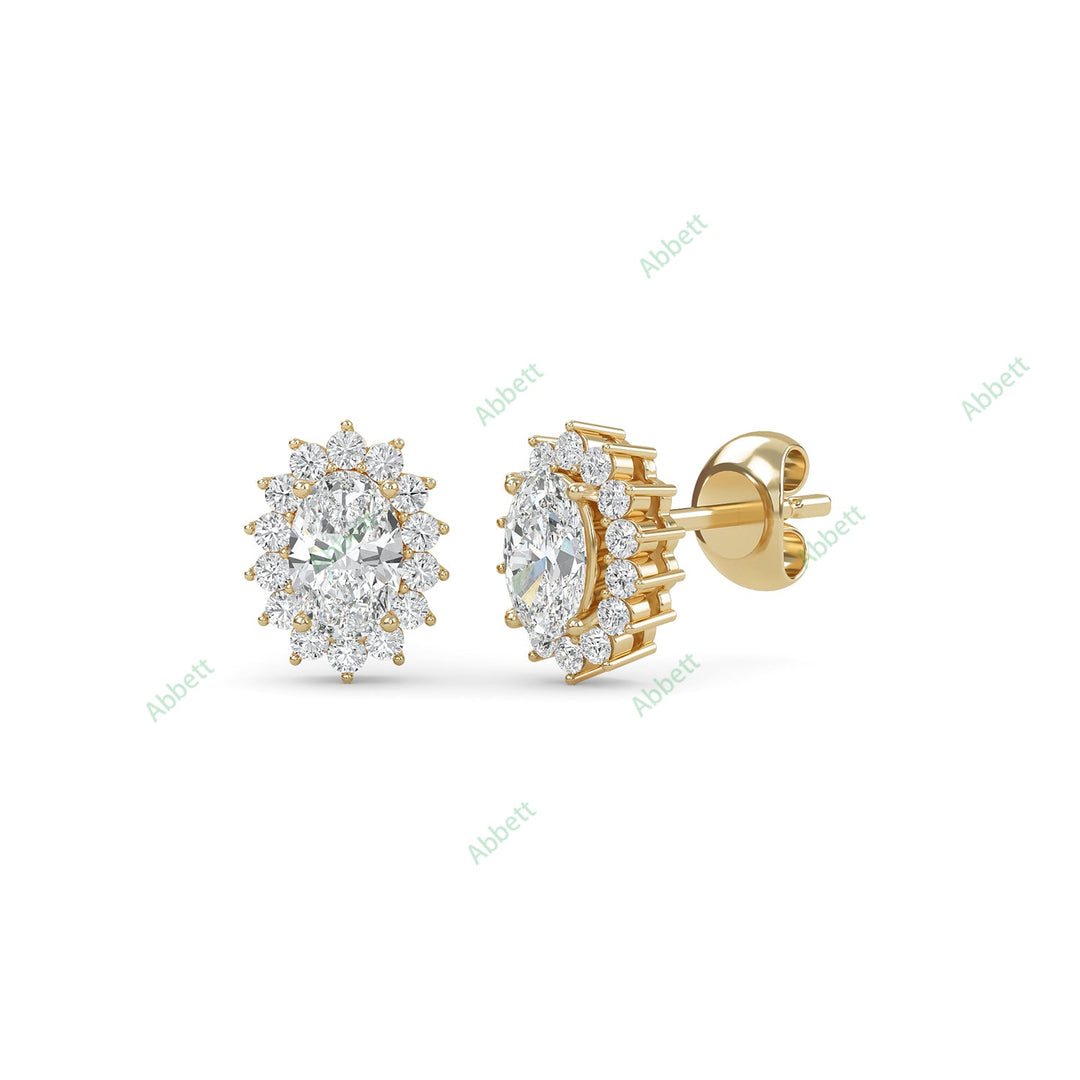 Halo Stud Earring STHA019