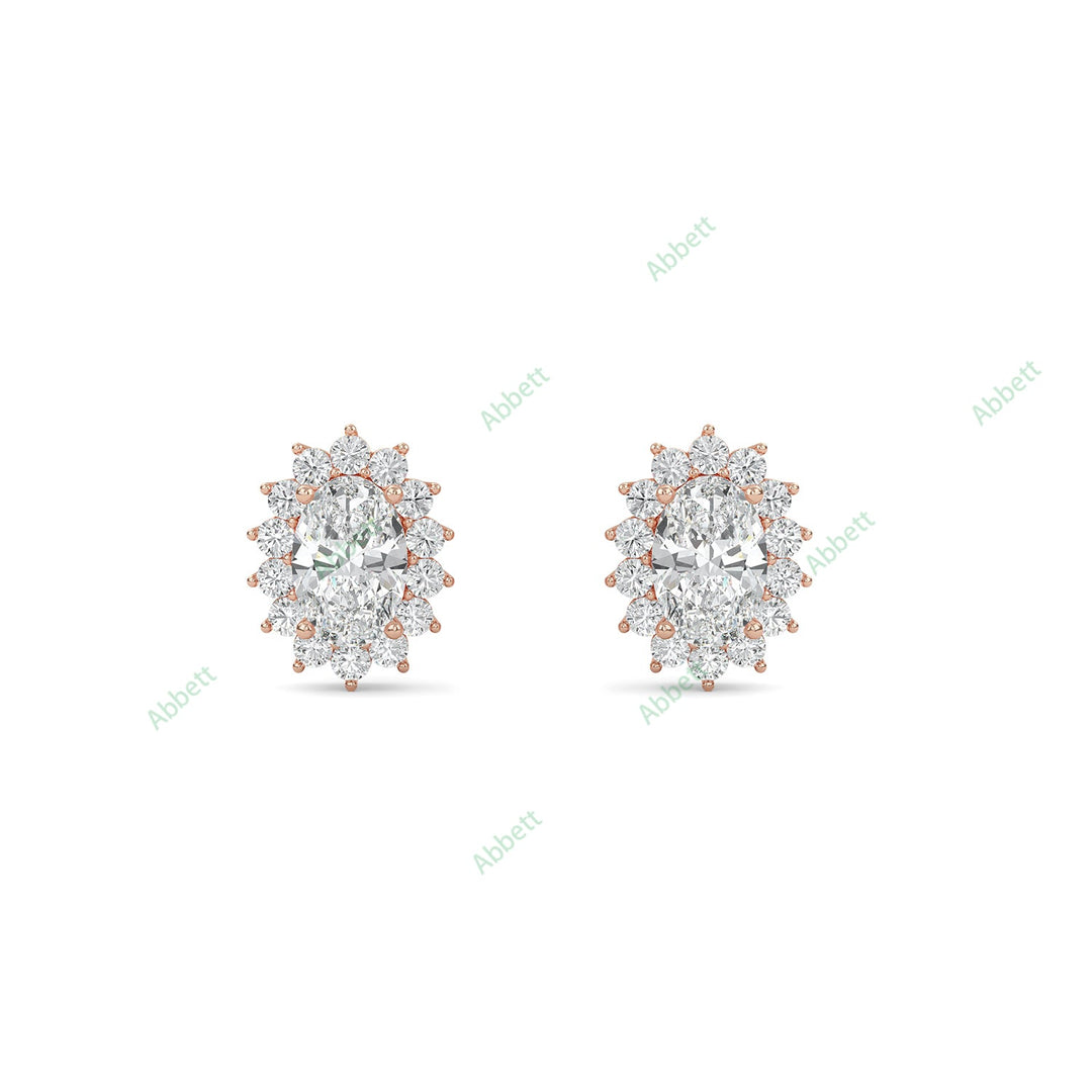 Halo Stud Earring STHA019