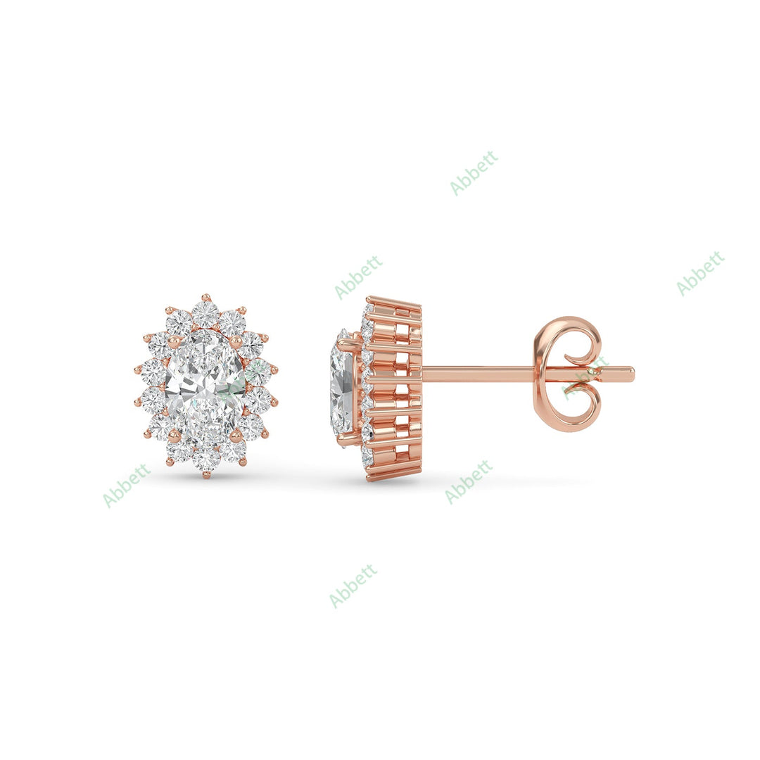 Halo Stud Earring STHA019