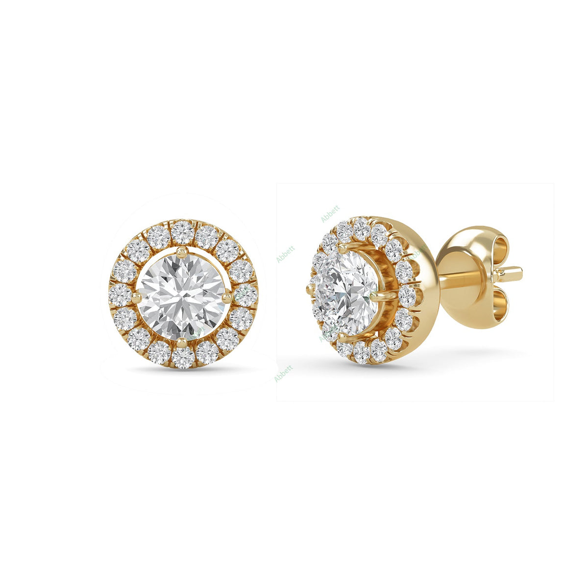 Halo Stud Earring STHA030