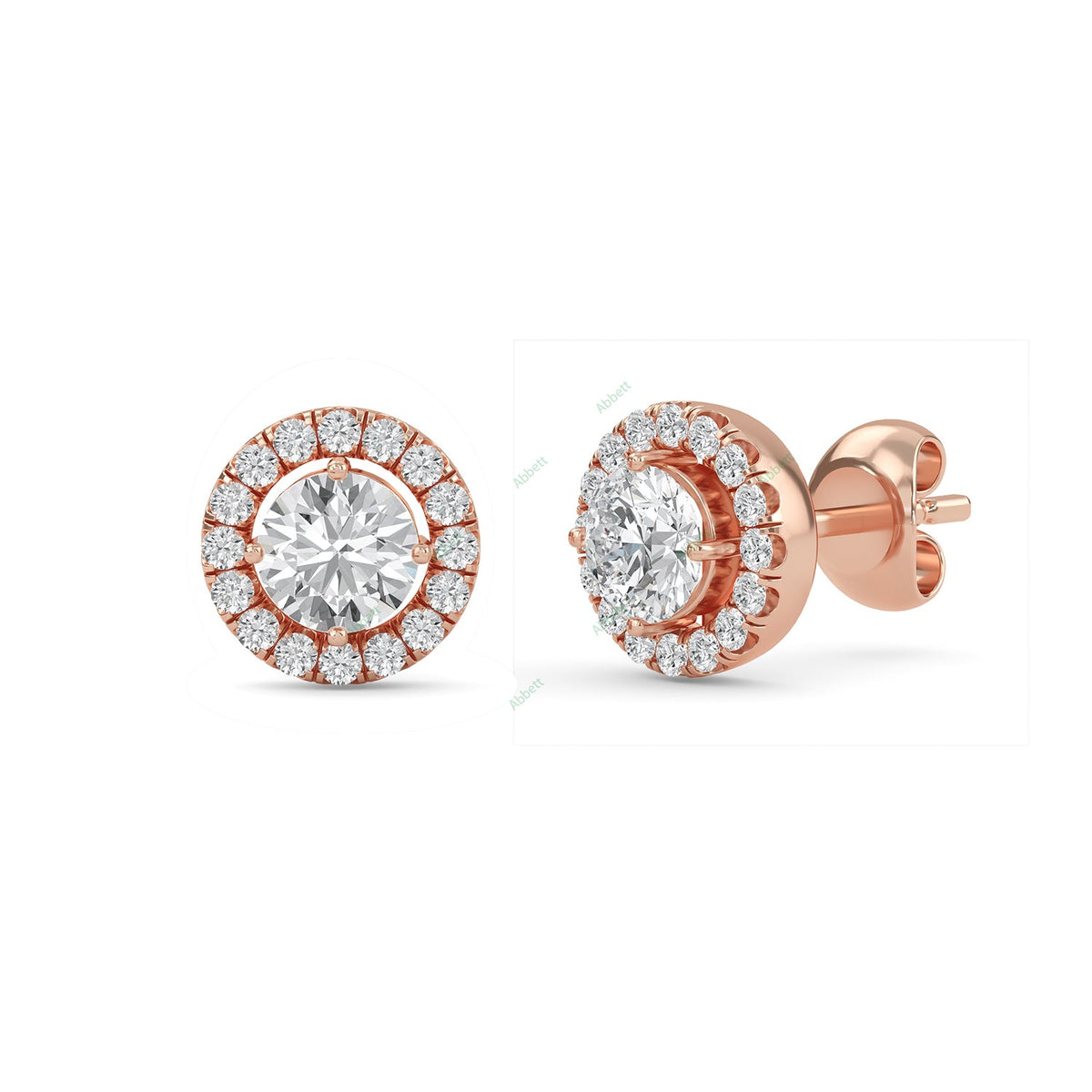 Halo Stud Earring STHA030