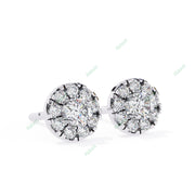 Round Halo Studs Earring STHA1337
