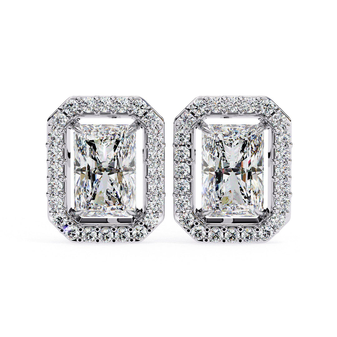Radiant Halo Studs Earring STHA1338