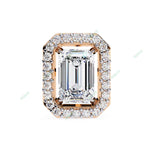 Load image into Gallery viewer, Emerald Halo Studs Earring STHA1339
