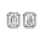 Load image into Gallery viewer, Emerald Halo Studs Earring STHA1339
