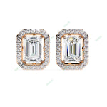 Load image into Gallery viewer, Emerald Halo Studs Earring STHA1339
