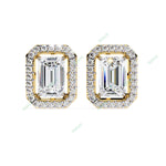 Load image into Gallery viewer, Emerald Halo Studs Earring STHA1339
