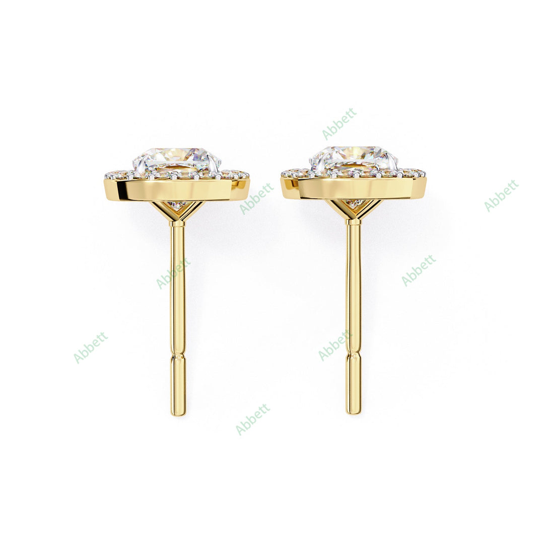 Cushion Halo Studs Earring STHA1340