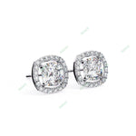 Load image into Gallery viewer, Cushion Halo Studs Earring STHA1340

