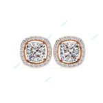 Load image into Gallery viewer, Cushion Halo Studs Earring STHA1340
