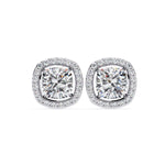 Load image into Gallery viewer, Cushion Halo Studs Earring STHA1340
