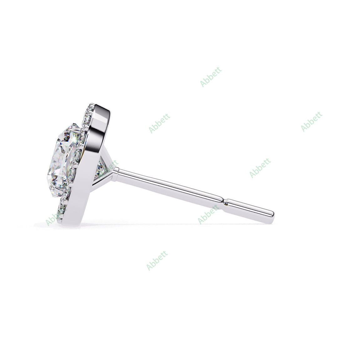Cushion Halo Studs Earring STHA1340