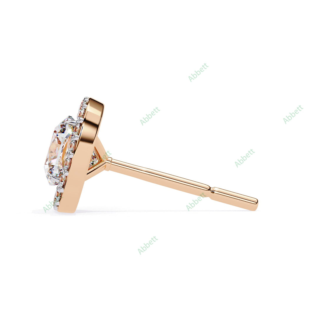 Cushion Halo Studs Earring STHA1340