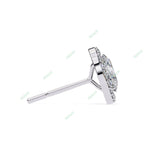 Load image into Gallery viewer, Oval Halo Studs Earring STHA1341
