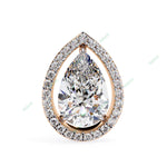 Load image into Gallery viewer, Pear Halo Studs Earring STHA1342
