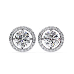 Load image into Gallery viewer, Round Halo Studs Earring STHA1344
