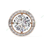 Load image into Gallery viewer, Round Halo Studs Earring STHA1344
