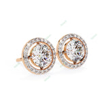 Load image into Gallery viewer, Round Halo Studs Earring STHA1344

