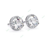 Load image into Gallery viewer, Round Halo Studs Earring STHA1347
