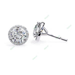 Load image into Gallery viewer, Round Halo Studs Earring STHA1347
