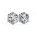 Load image into Gallery viewer, Round Halo Studs Earring STHA1358
