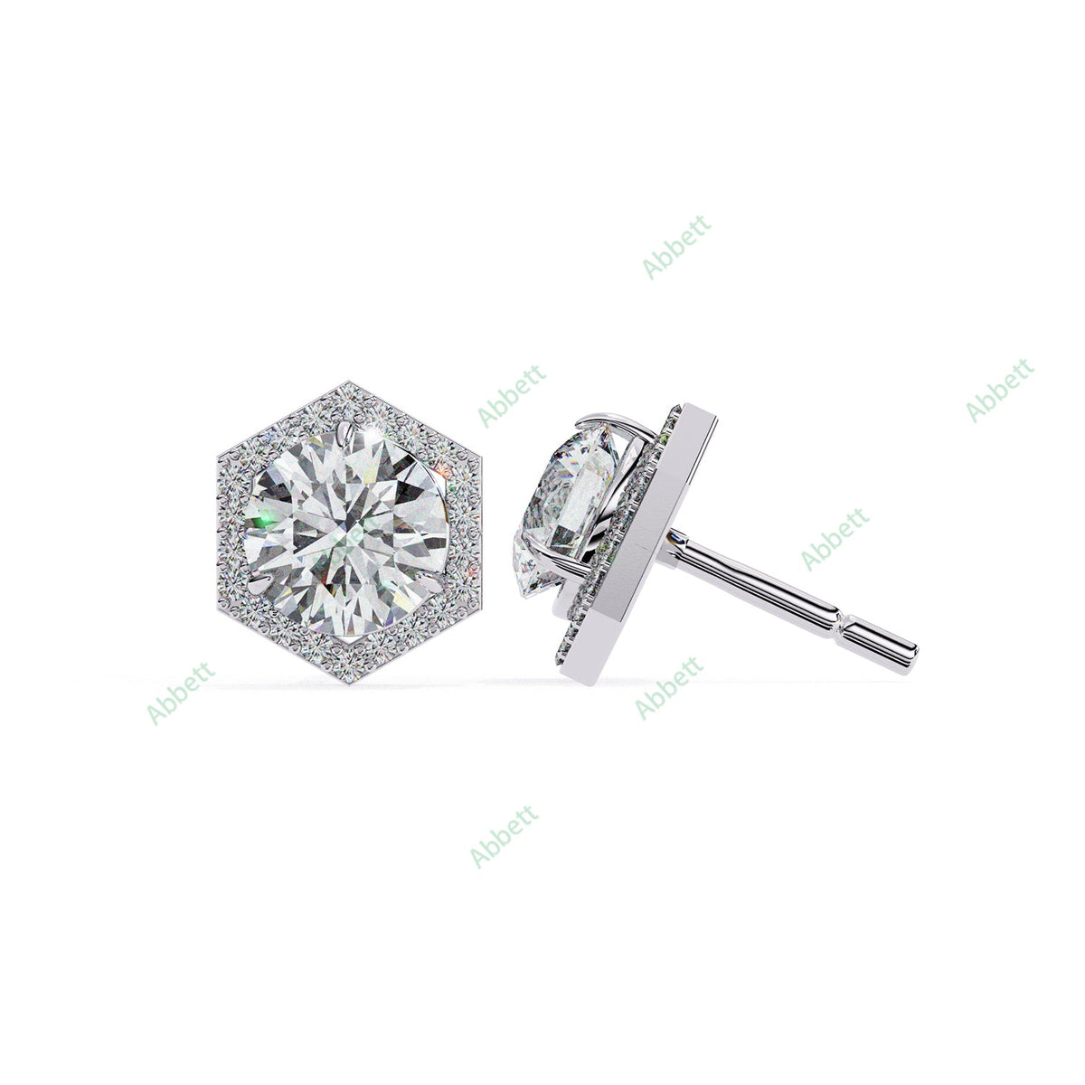 Halo Stud Earring STHA1358