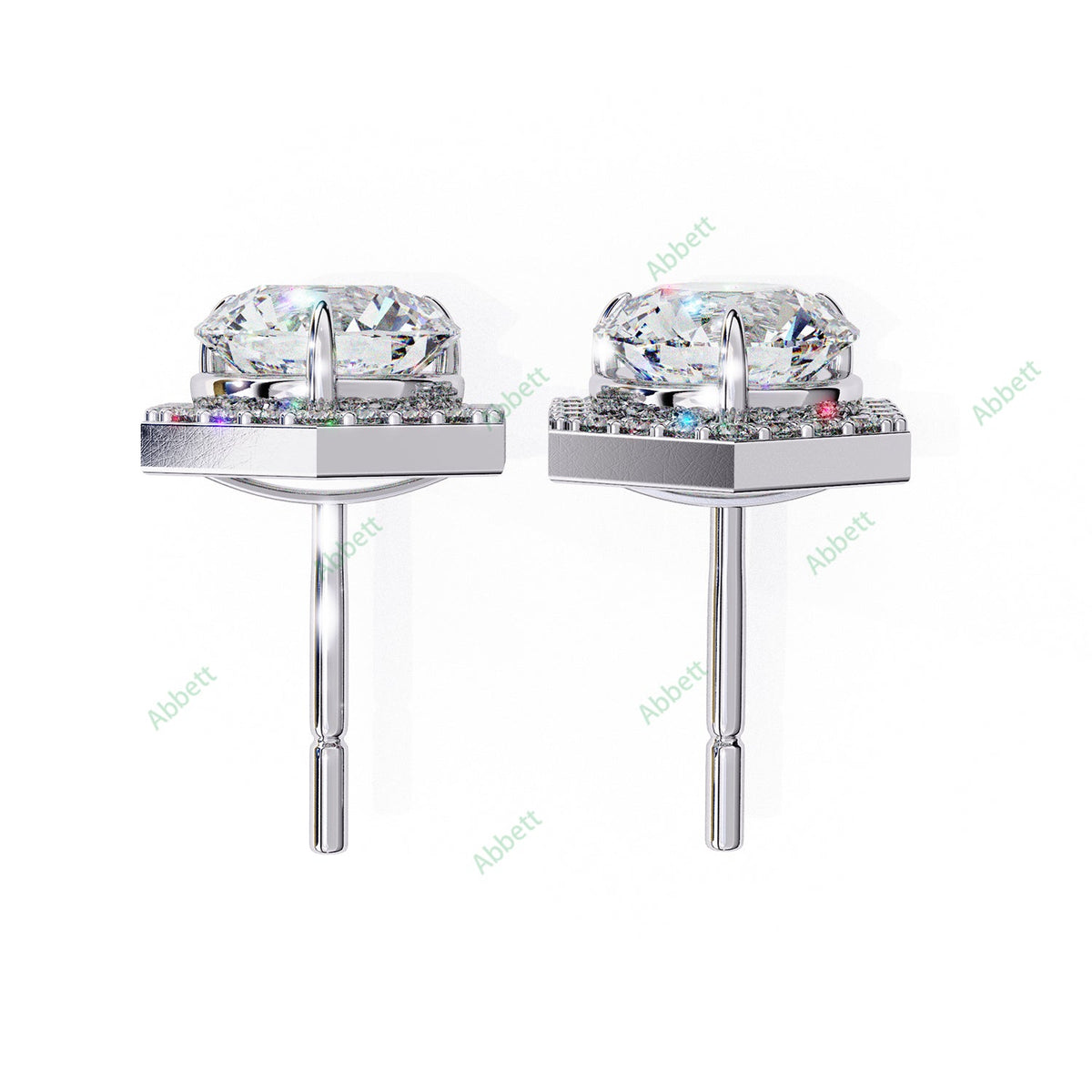 Halo Stud Earring STHA1358