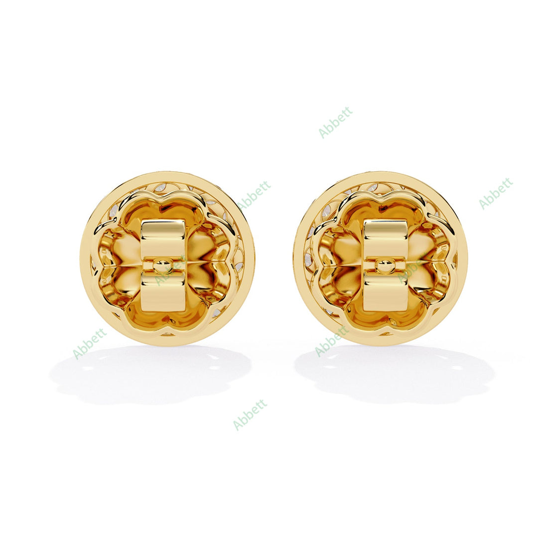 Round Halo Studs Earring STHA1383