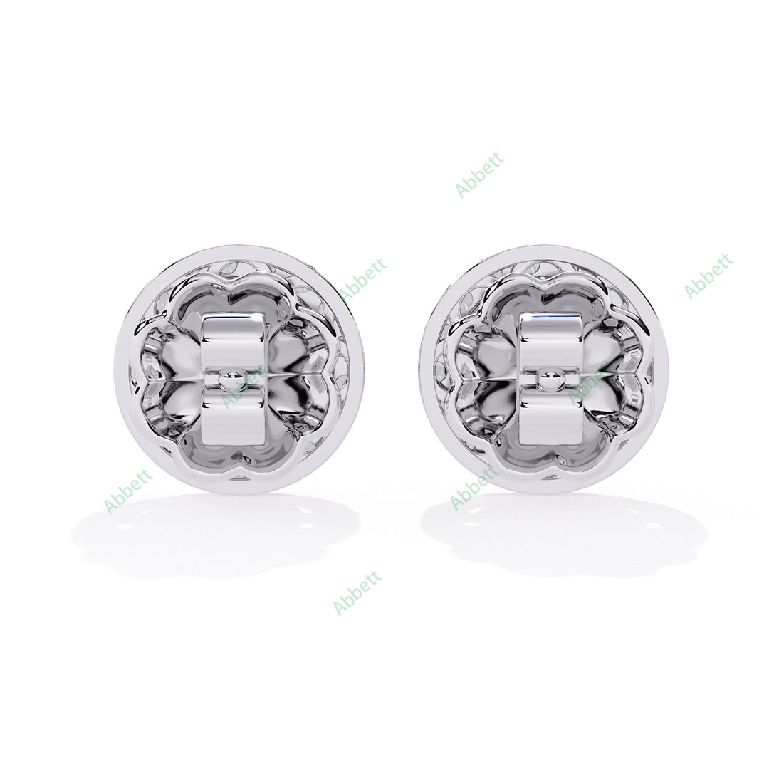Round Halo Studs Earring STHA1383