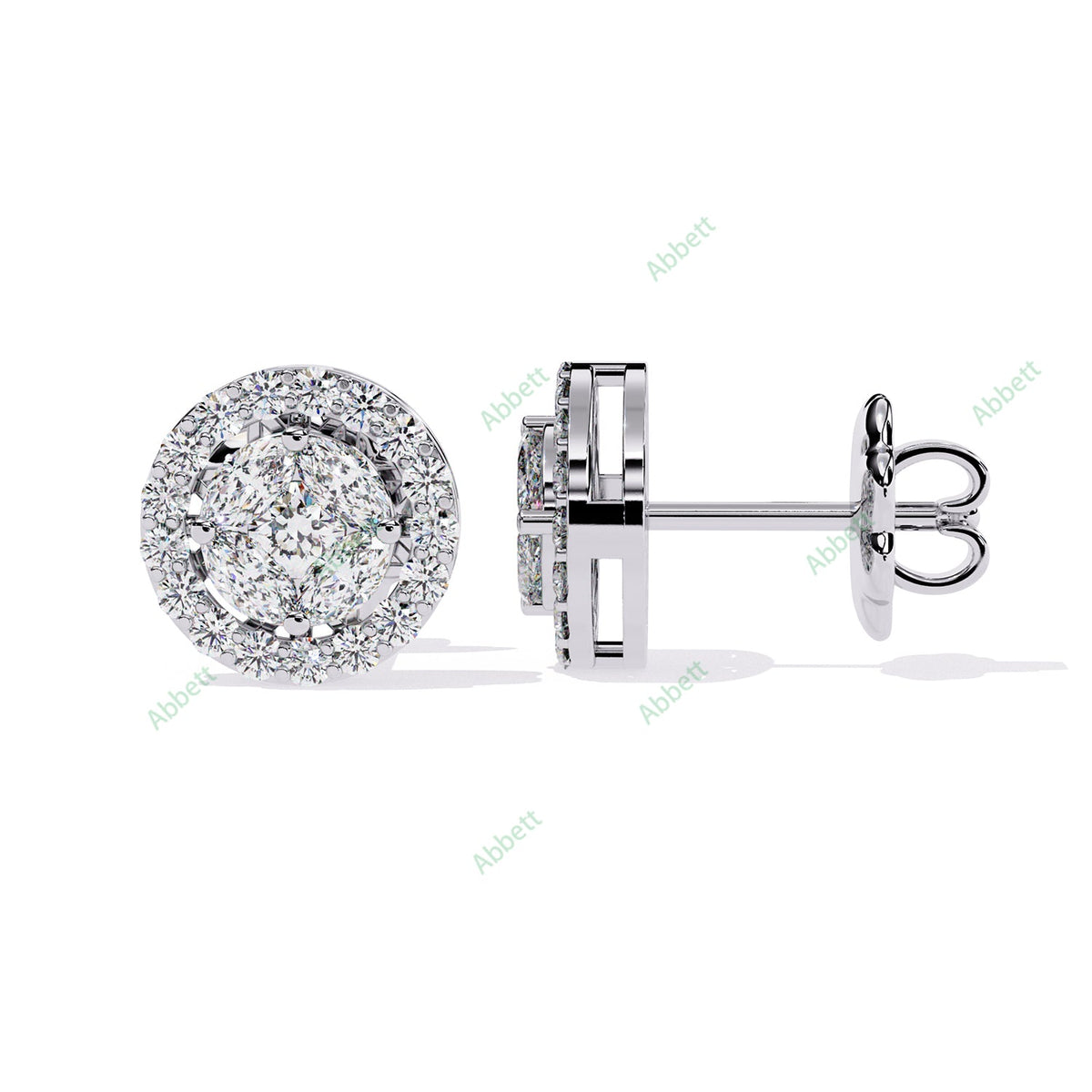 Halo Stud Earring STHA1383