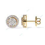 Load image into Gallery viewer, Round Halo Studs Earring STHA1383
