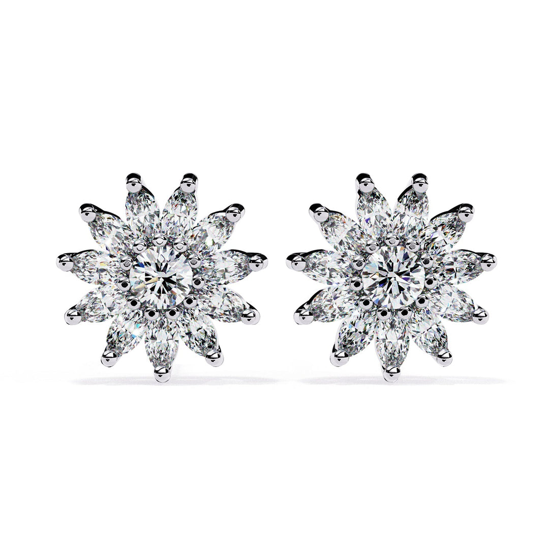 Multi  Halo Studs Earring STHA1396
