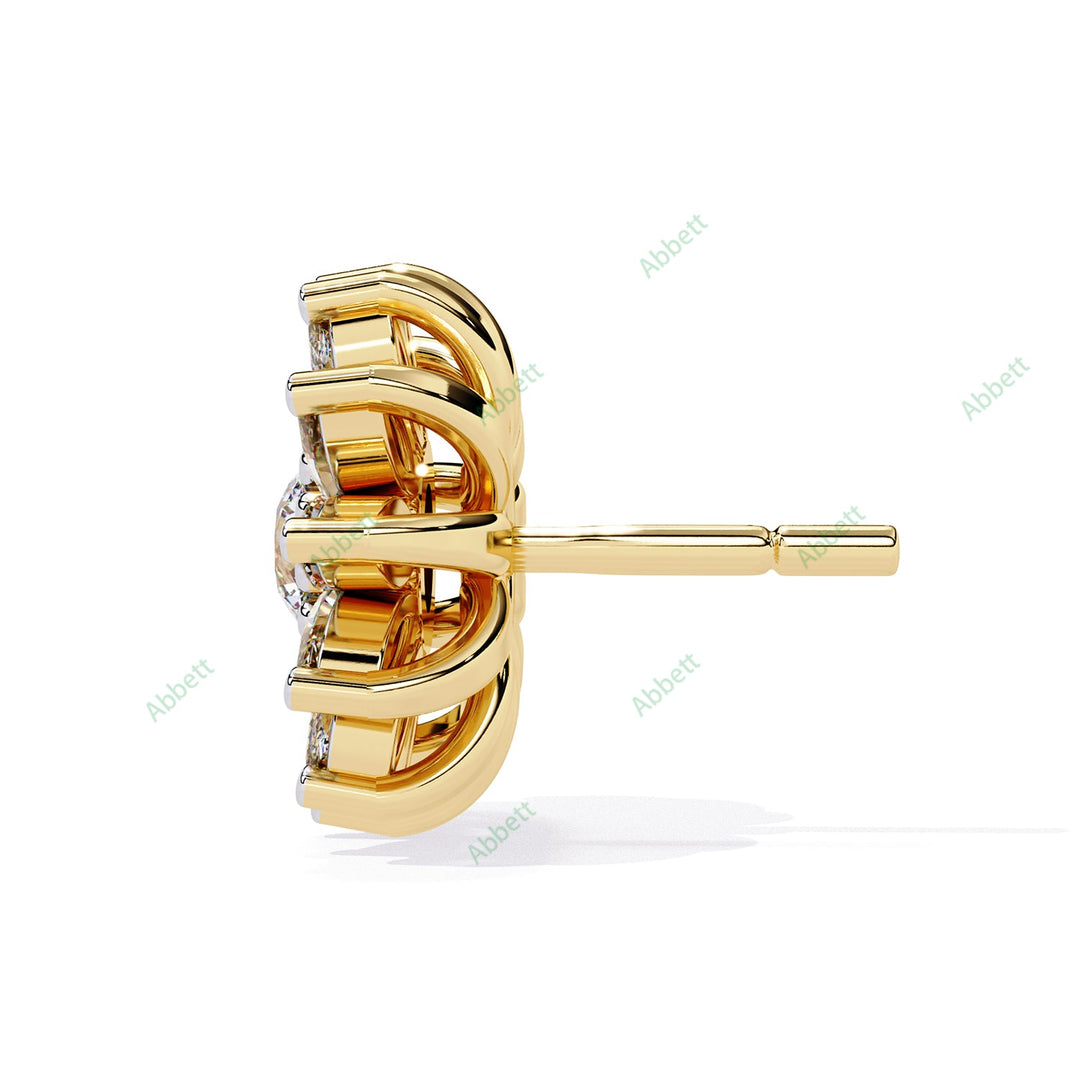 Multi  Halo Studs Earring STHA1396