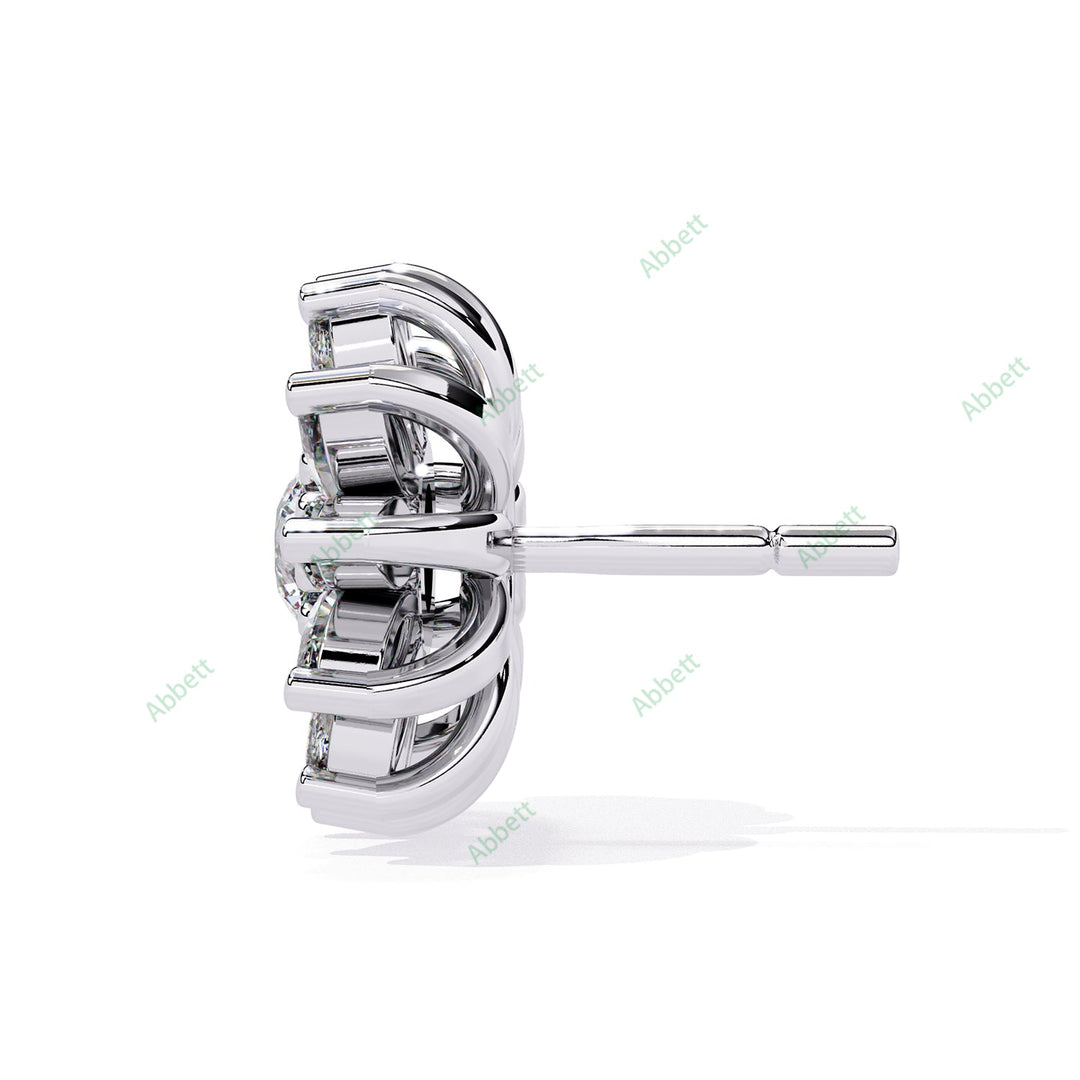 Multi  Halo Studs Earring STHA1396