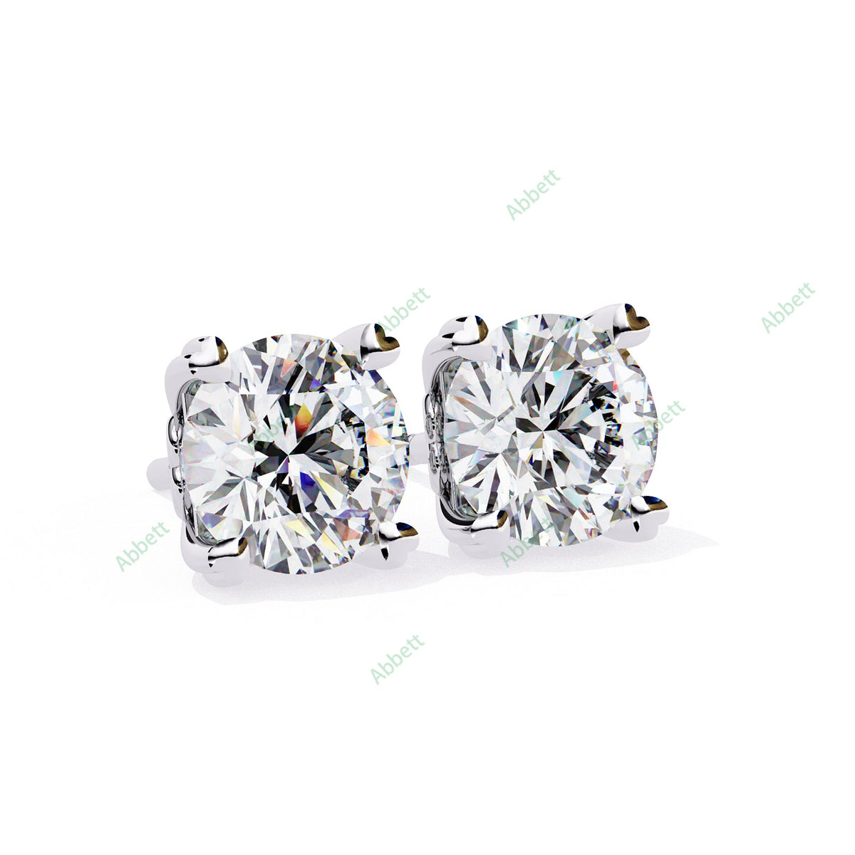 Heart Prong Stud Earring STHE1349