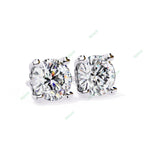 Load image into Gallery viewer, Round Heart Prong Studs Earring STHE1349
