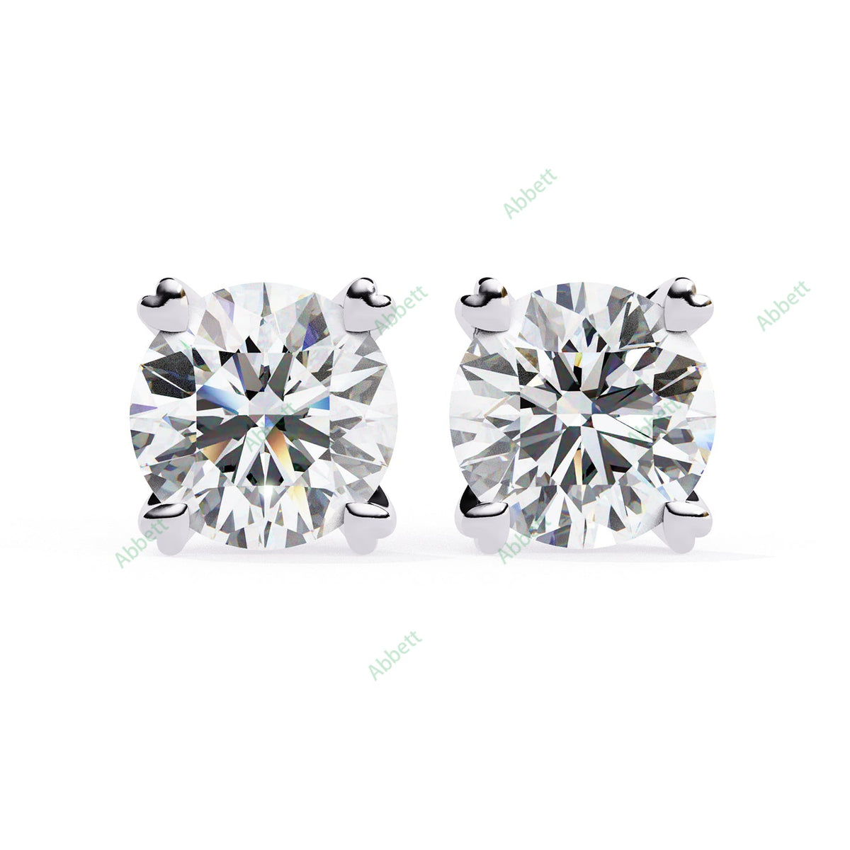 Heart Prong Stud Earring STHE1349